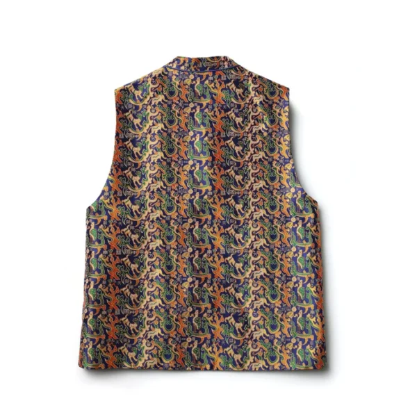 Five Stars from the East Shu Brocade Silk Vest Womens