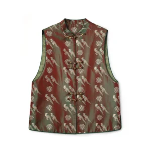 Zhai Niao Shu Brocade Silk Vest
