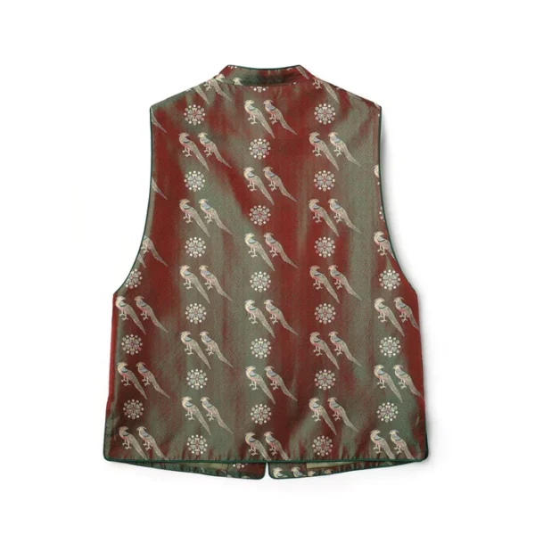 Zhai Niao Shu Brocade Silk Vest Womens