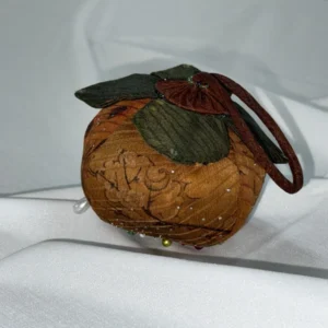 Persimmon Ruyi Pure Silk Mugwort Sachets 1