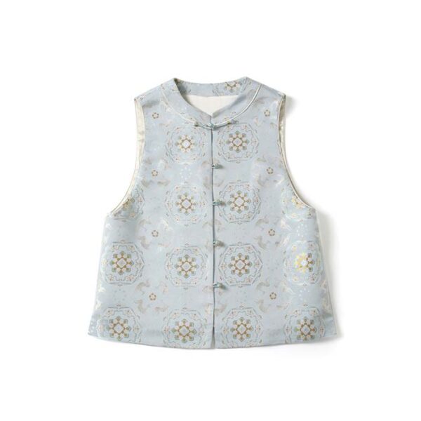 Baohua Benlu 45 Momme Song Brocade Vest