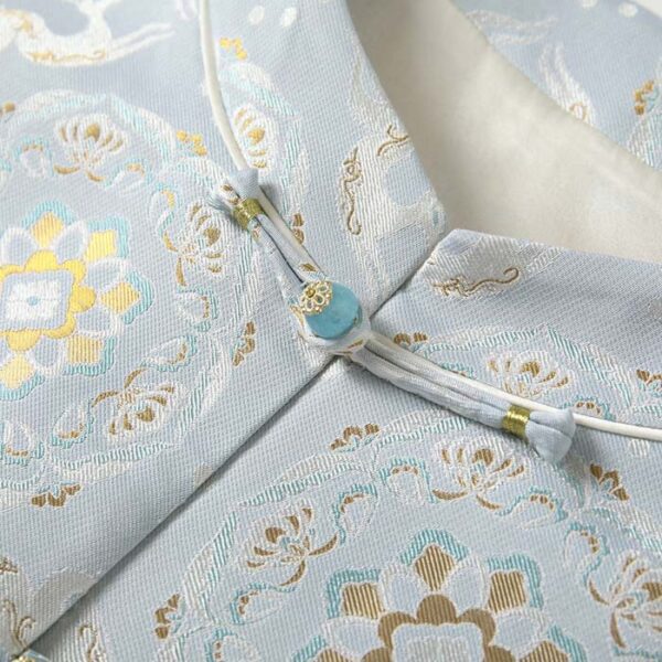 Baohua Benlu 45 Momme Song Brocade Vest for ladies