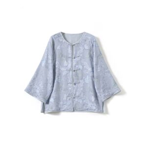 Cut-out mulberry pure silk jacket