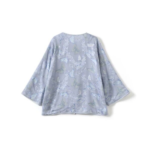 Cut-out mulberry pure silk jacket womens