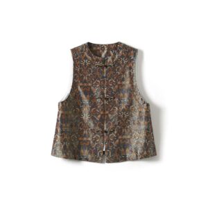 Ethnic style heavy-duty Shu brocade vest