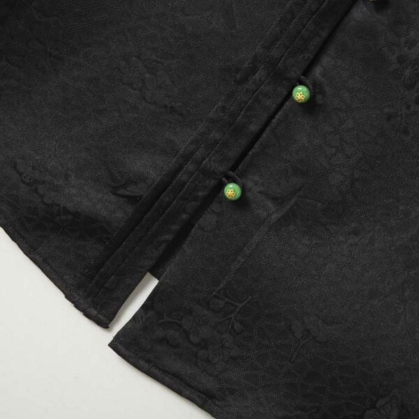 Muyue mulberry pure silk commuter shirt detail 3