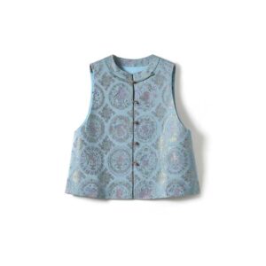 Zodiac 45 Momme Song Brocade vest