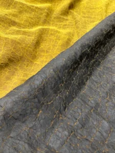 Xiang Yun Sha silk fabric front and back