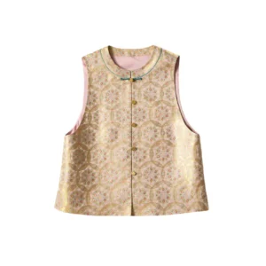 Baoxianghua Song Brocade Pink Vest
