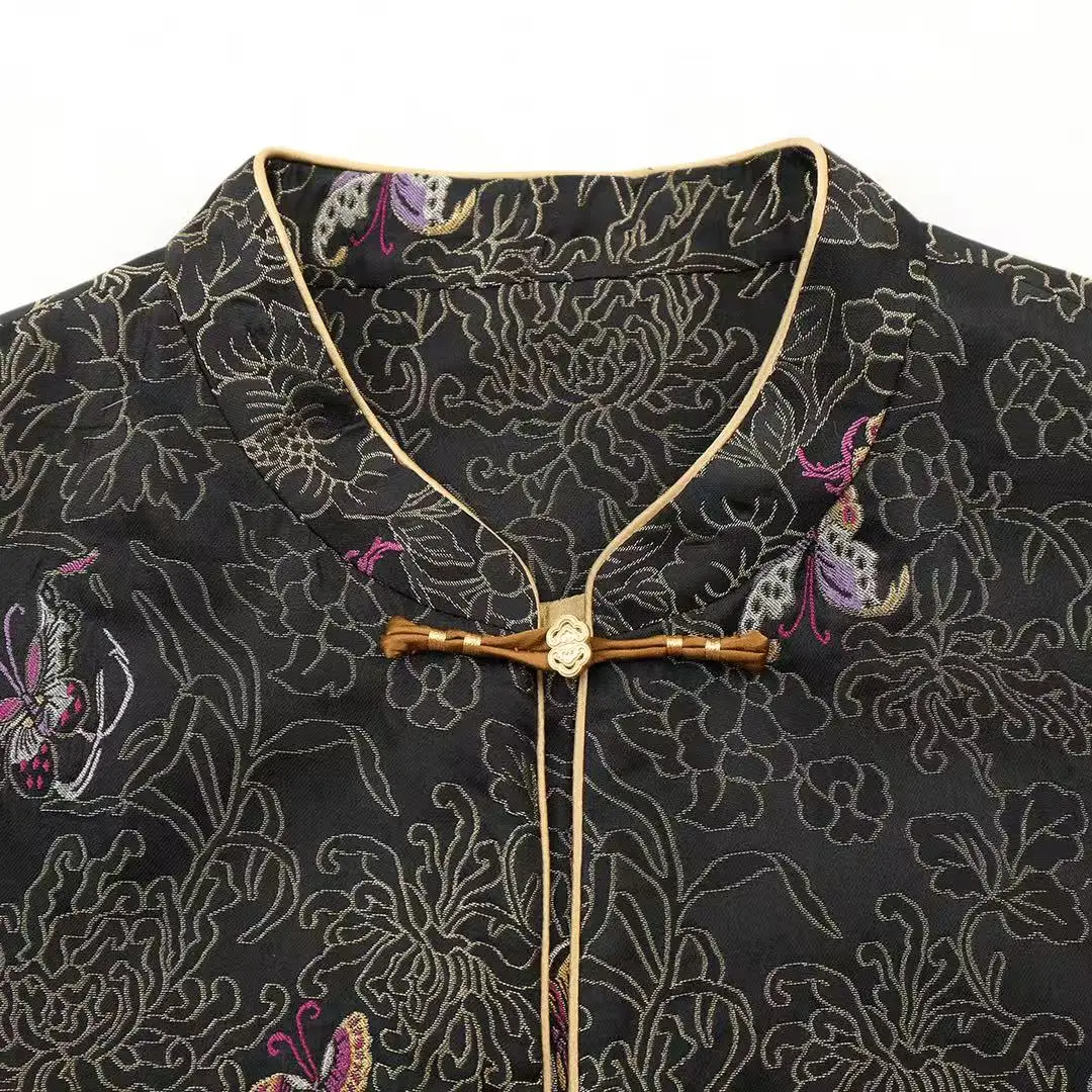 Colorful Butterfly Haute Couture Cloud Brocade Jacket detail 1