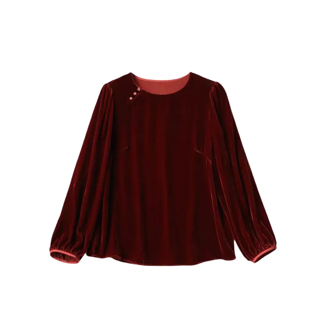 Mulberry Silk Velvet Top