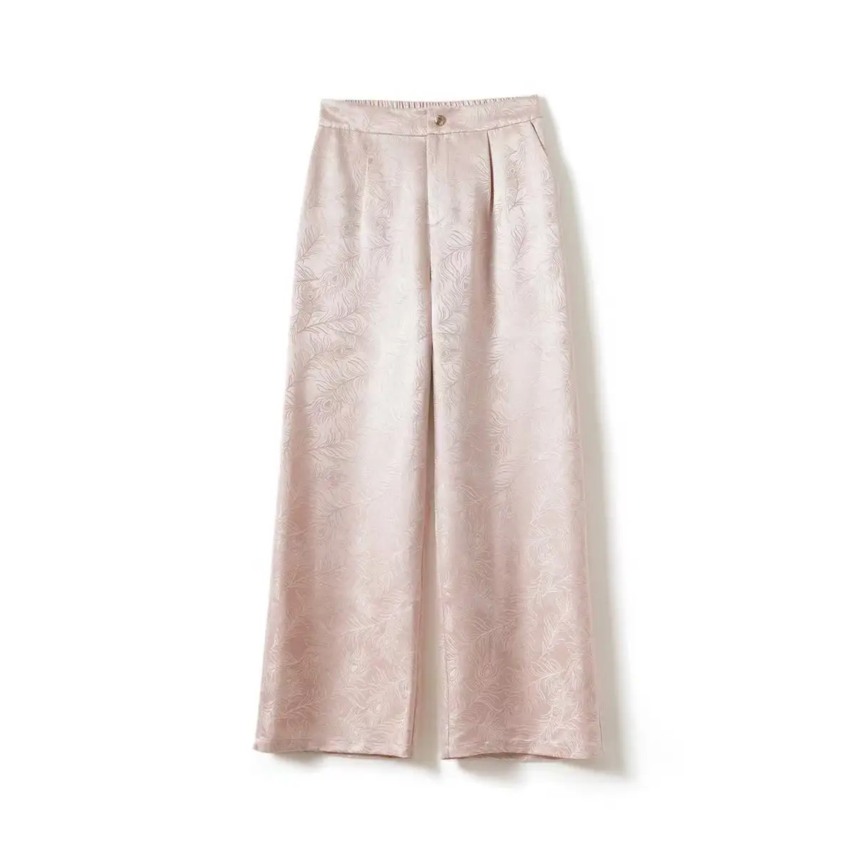 Zhengjuan mulberry silk pink silk pants