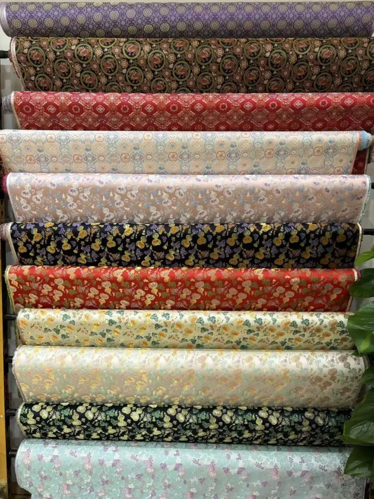 Song Brocade Fabric with Gold Thread
