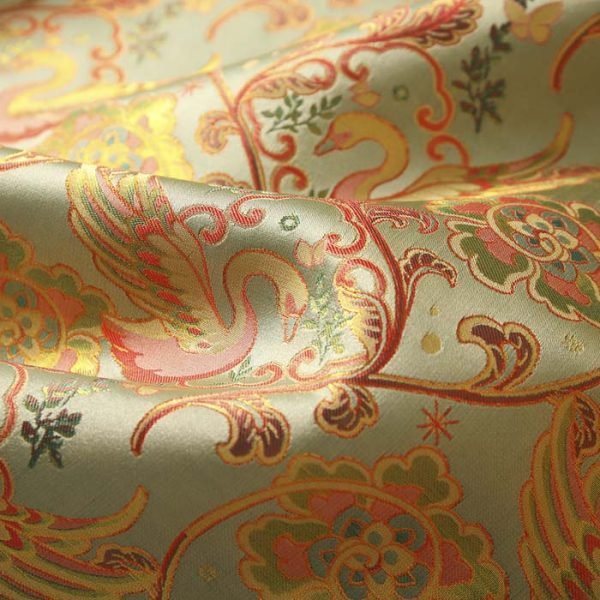 Swan Lake 45 Momme Song Brocade Vest detail 3